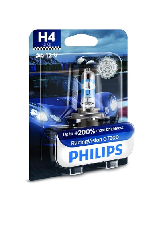 Philips H4 12V P43T Base Halogen Headlight bulb for car