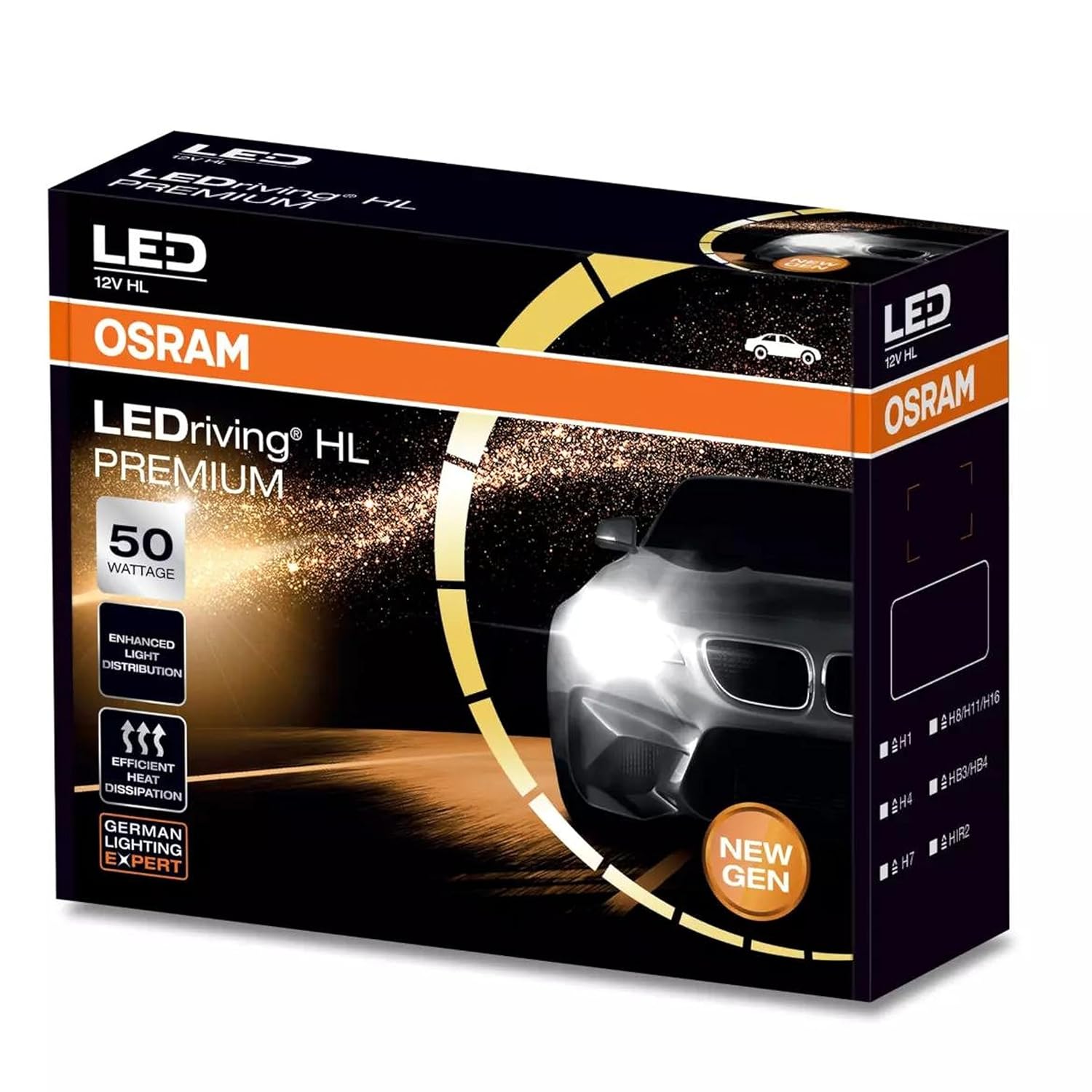 Osram LED HEADLIGHT FOR CAR 12V 50W 6000K/4200K VTL WORLD