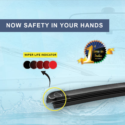 Potauto Mattu Smart Car Wiper blade | Premium high performance replacement Windsheild Wiper Blade with unique wear change indicator | First time in India