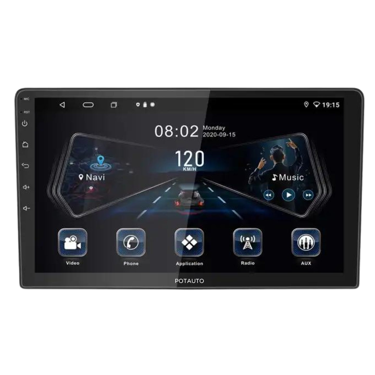 Potauto Maxipro Car Android Players T5 9"/10.1" (Inch) 2|32 GB / 4|64 GB | 4K Ultra HD Screen supporting 360 Degree Camera - VTL WORLD