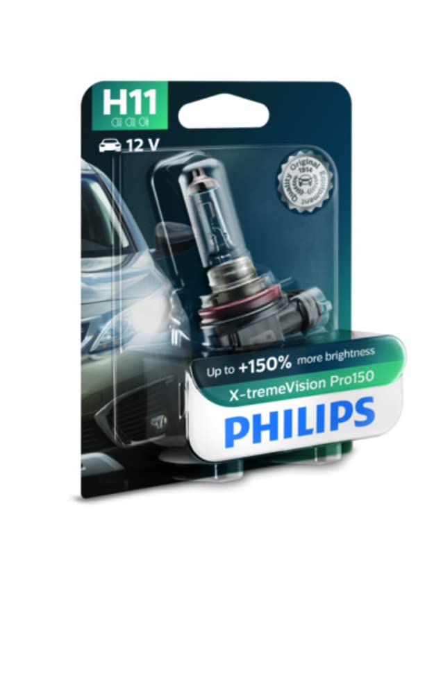 Philips H11 12V Halogen Light For Car, Headlight bulb , Pack of 1 - VTL WORLD