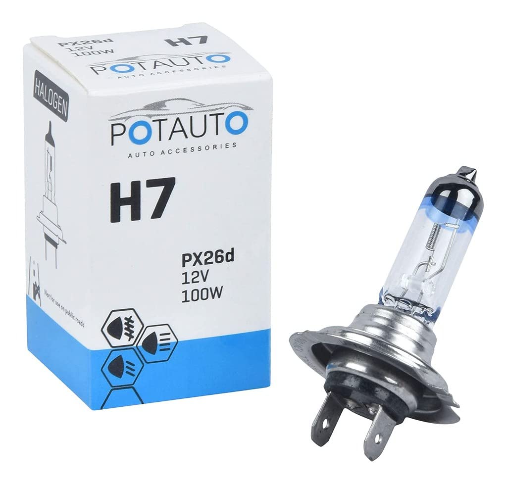 Potauto H7 12V Halogen Headlight Bulb - VTL WORLD