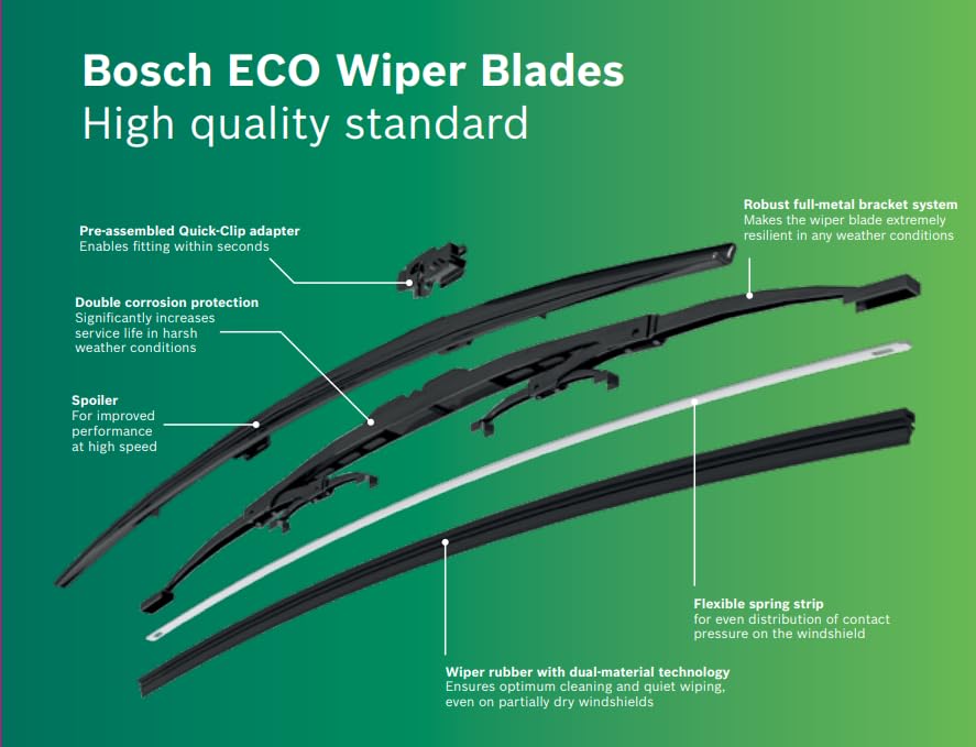 Bosch Eco Front Wiper Blade For Car - VTL WORLD