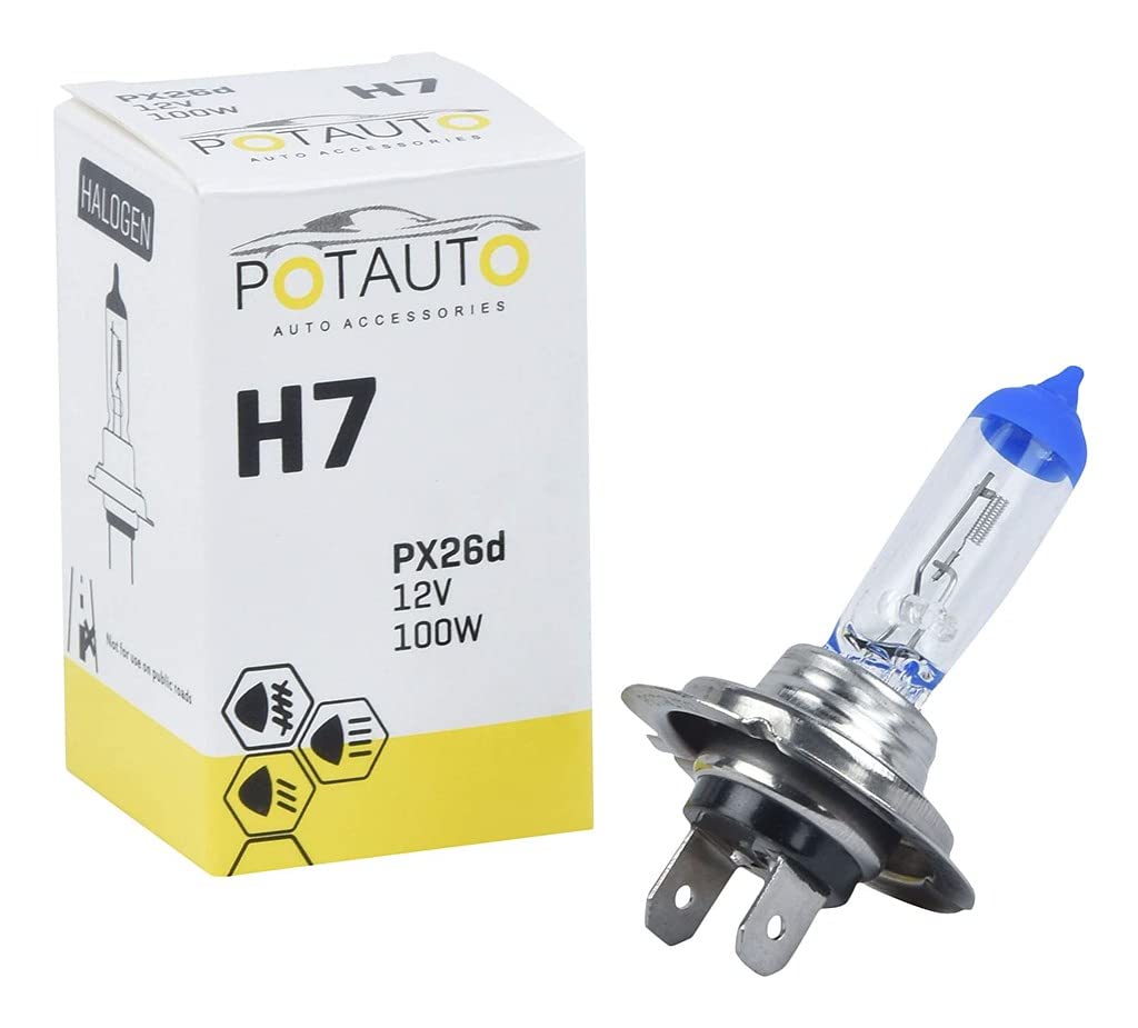 Potauto H7 12V Halogen Headlight Bulb - VTL WORLD