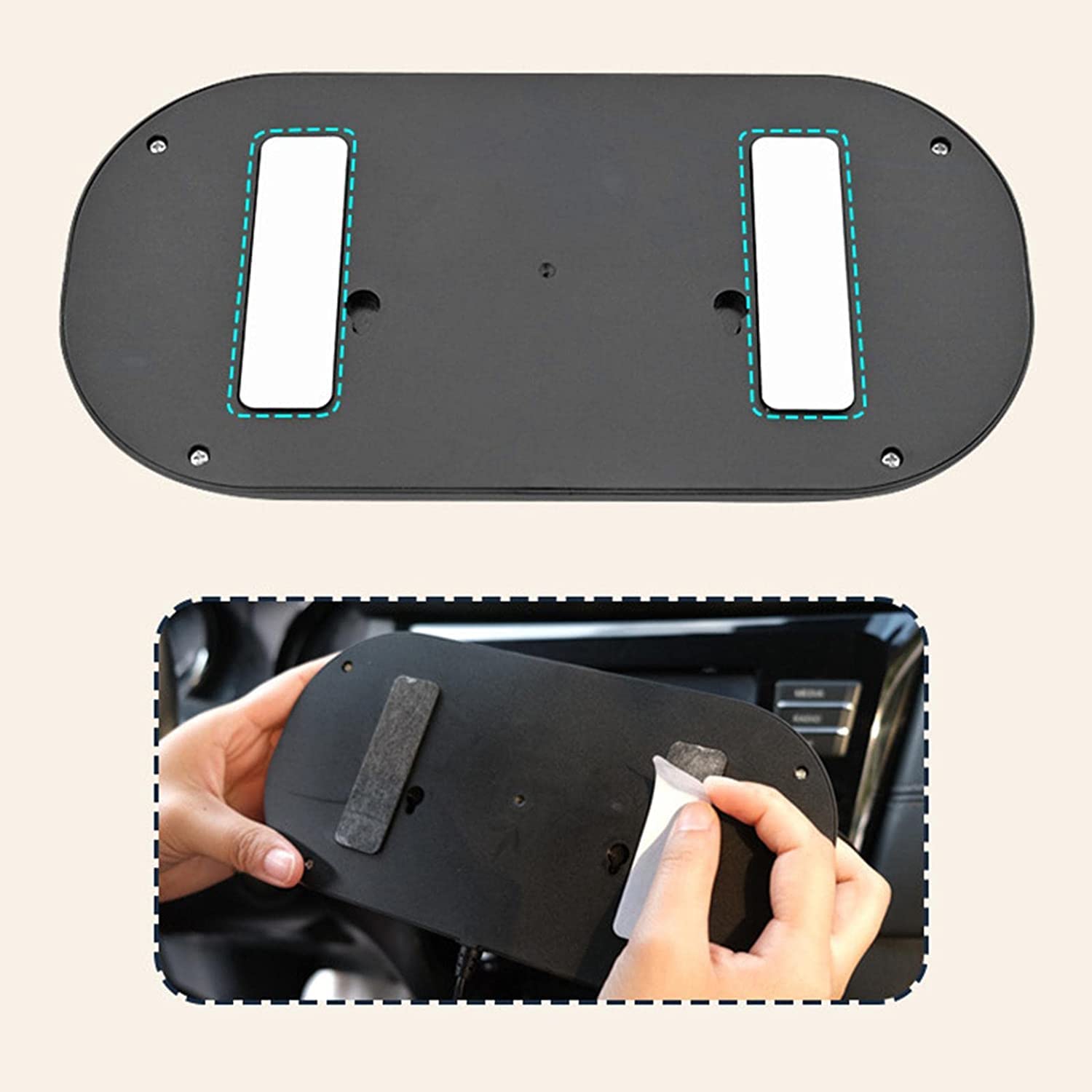 Potauto Double Head Car Fan, 12V 360 Degree Adjustable Small Size 2 Speed Cooling all Vehicle Fan - CPAFNTW12V716 - VTL WORLD