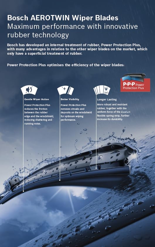 Bosch AeroTwin Front Wiper Blade only for Premium Cars compatible for Audi, BMW, Mercedes, Porsche, Jaguar, Volvo and more - VTL WORLD