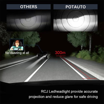 Potauto High Brightness LED Headlight Bulb For Car - VTL WORLD