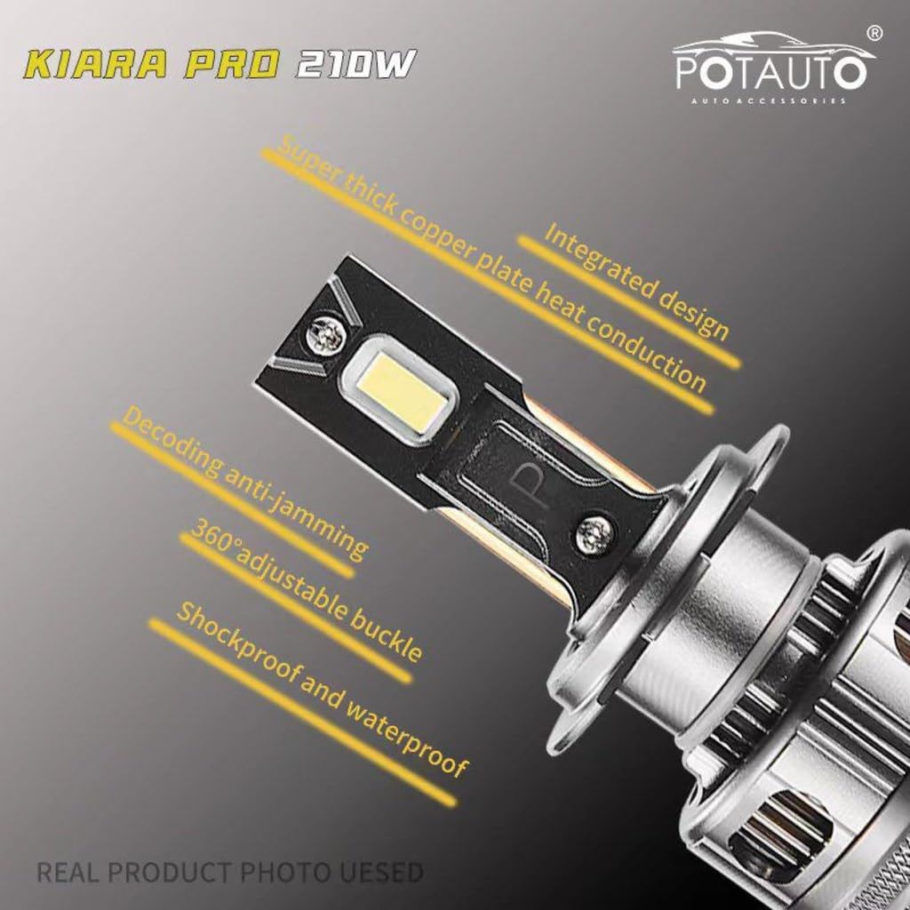 Potauto High Brightness LED Headlight Bulb For Car - VTL WORLD