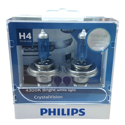 Philips H4 12V P43T Base Halogen Headlight bulb for car - VTL WORLD