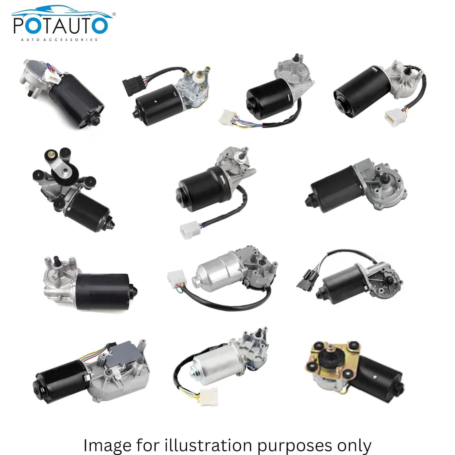 Potauto Wiper Spray Motor For Cars - VTL WORLD