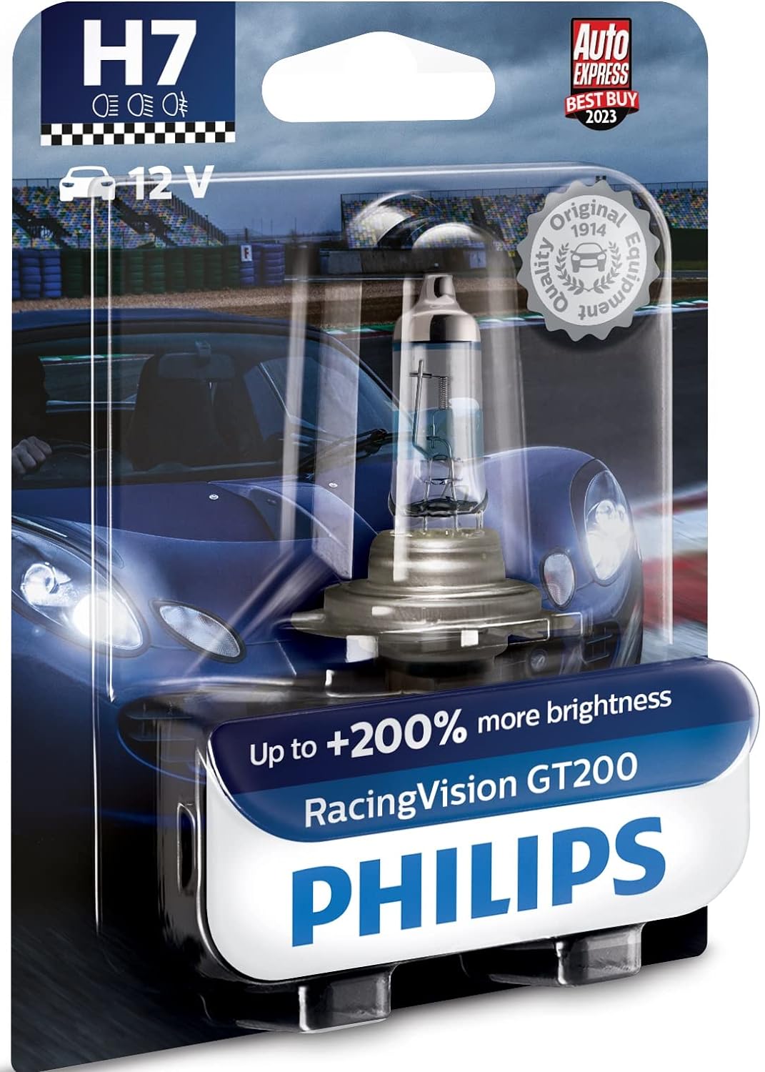 Philips H7 12V Halogen Light For Car, Headlight bulb , Pack of 1 - VTL WORLD