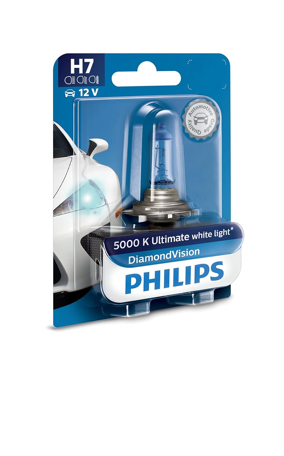 Philips H7 12V Halogen Light For Car, Headlight bulb , Pack of 1 - VTL WORLD