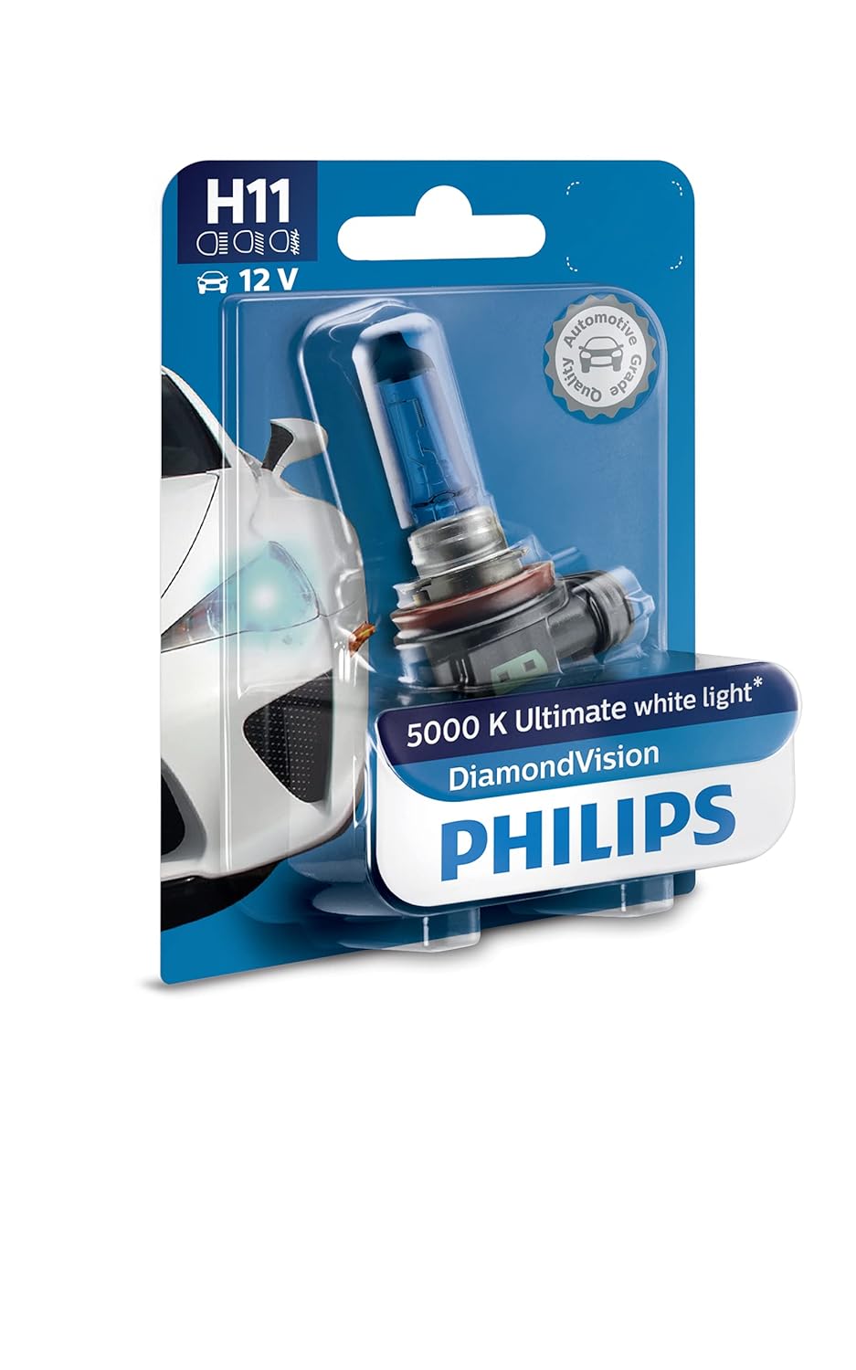 Philips H11 12V Halogen Light For Car, Headlight bulb , Pack of 1 - VTL WORLD