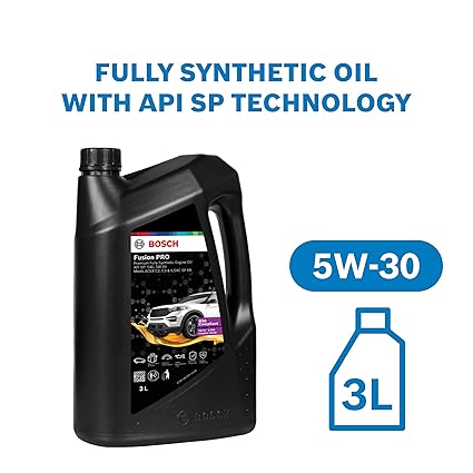 Bosch Fusion PRO 5W-30 API SP:SAE Fully Synthetic Engine Oil for Cars (3 L) | High Performance | Meets ACEA C2, C3 & ILSAC GF-6A Standards