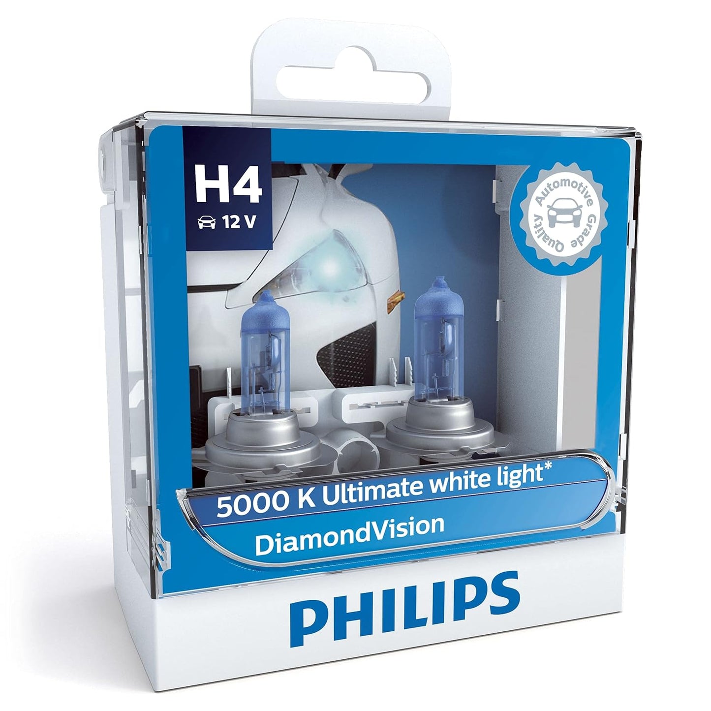 Philips H4 12V P43T Base Halogen Headlight bulb for car - VTL WORLD