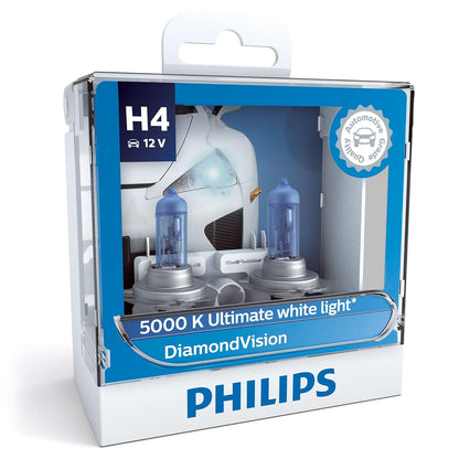 Philips H4 12V P43T Base Halogen Headlight bulb for car - VTL WORLD