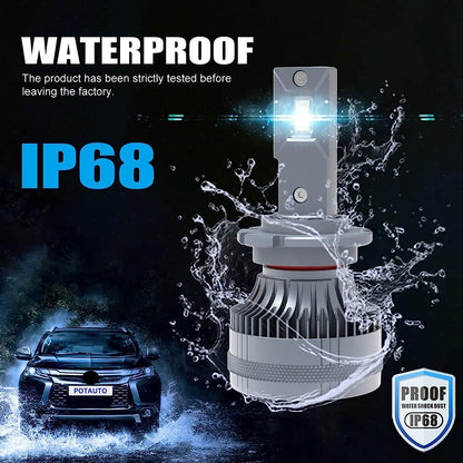 Potauto High Brightness LED Headlight Bulb For Car - VTL WORLD