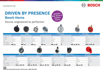 Bosch High Power Horns For Vehicle - VTL WORLD