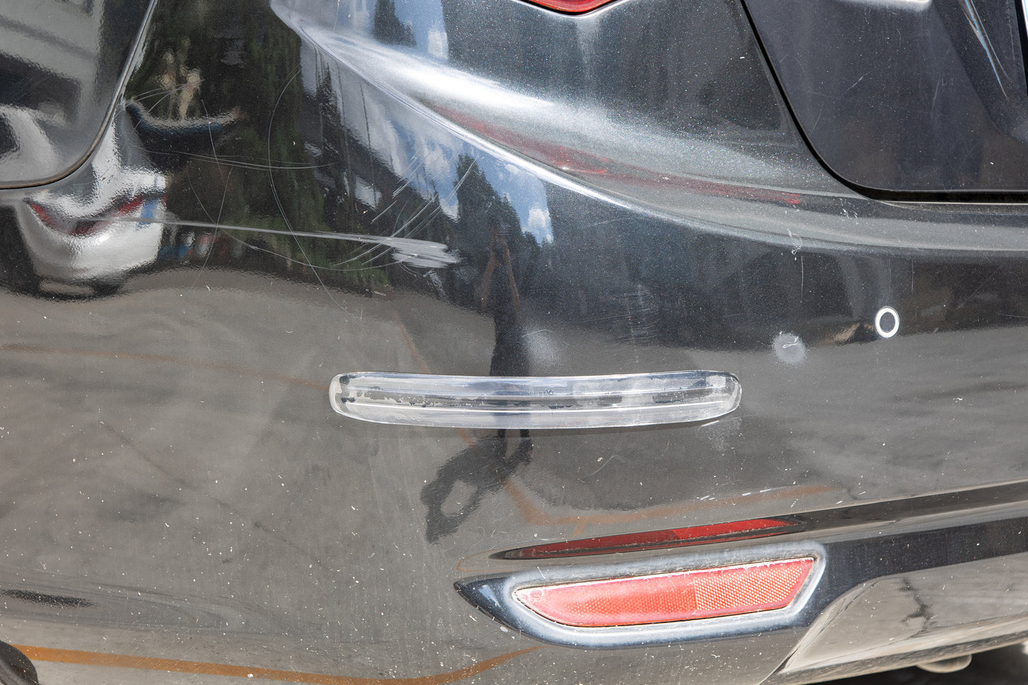 Potauto Car Bumper Protector Strip | 2PCS Universal Front & Rear Bumper Guard | Anti-Scratch, Shock-Absorbing Rubber Strip | Car Exterior Protection Accessories