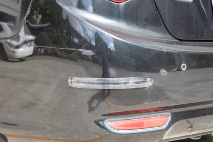 Potauto Car Bumper Protector Strip | 2PCS Universal Front & Rear Bumper Guard | Anti-Scratch, Shock-Absorbing Rubber Strip | Car Exterior Protection Accessories