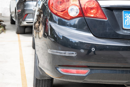 Potauto Car Bumper Protector Strip | 2PCS Universal Front & Rear Bumper Guard | Anti-Scratch, Shock-Absorbing Rubber Strip | Car Exterior Protection Accessories