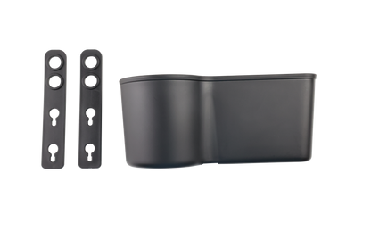 Potauto Universal Drink Cup Hanging Holder | Dual Pocket Snack and Bottle Organizer | Seat Back adjustable Hanger | Car Organizer and Accessories