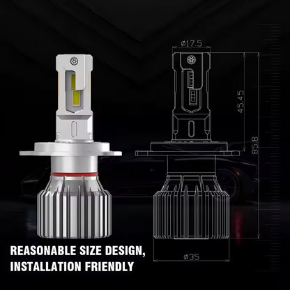 Potauto Super bright LED Headlight bulb for Car, Warm White - VTL WORLD