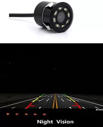 Potauto Car Reverse Backup Parking Camera LED Night-Vision HD Rear View Parking Camera for All Cars (Metal Body) 170 Degree Wide View - CPAACCCAMA006 - VTL WORLD