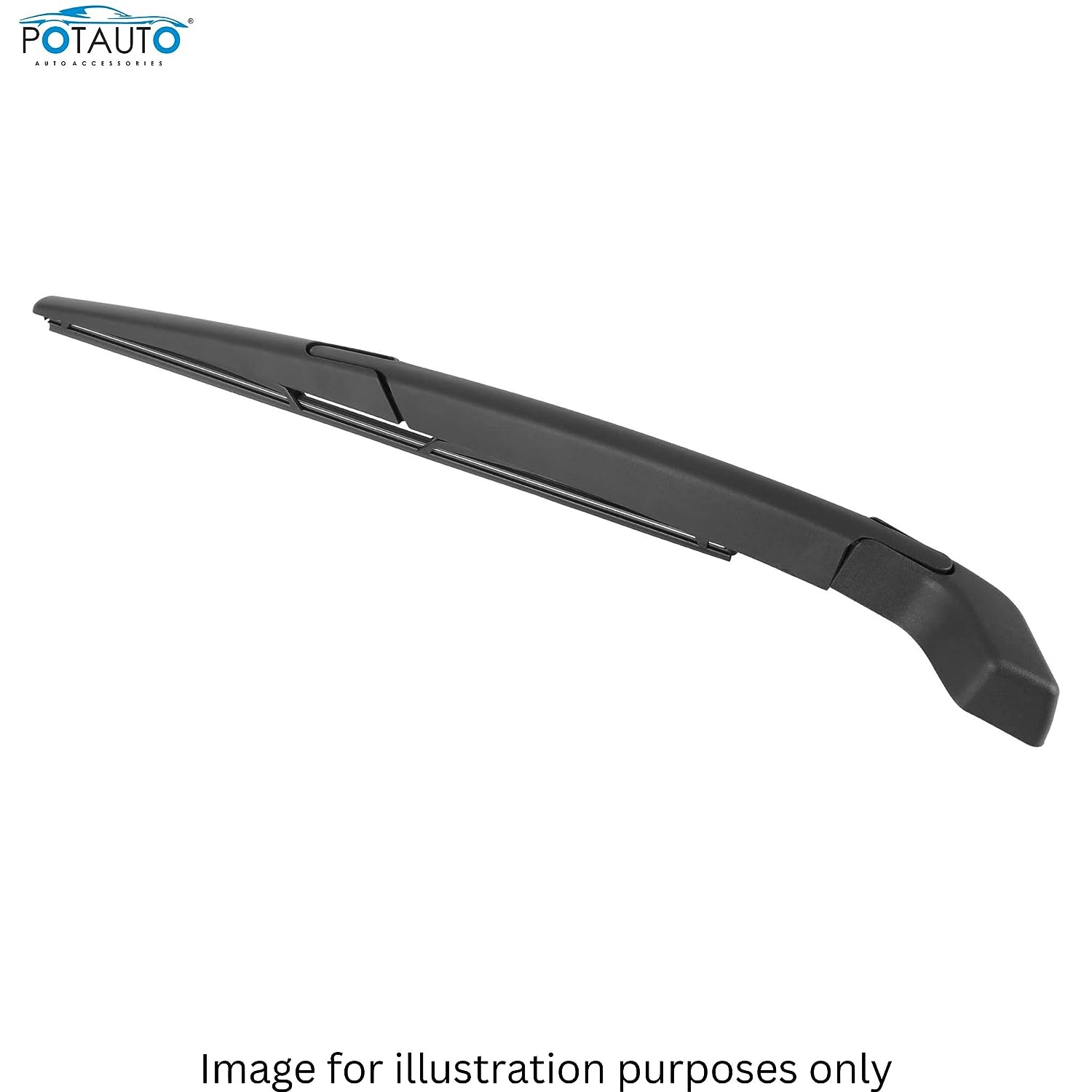 Potauto Rear Wiper Blade With Arm | Natural Rubber, Durable and Noise-Free - VTL WORLD