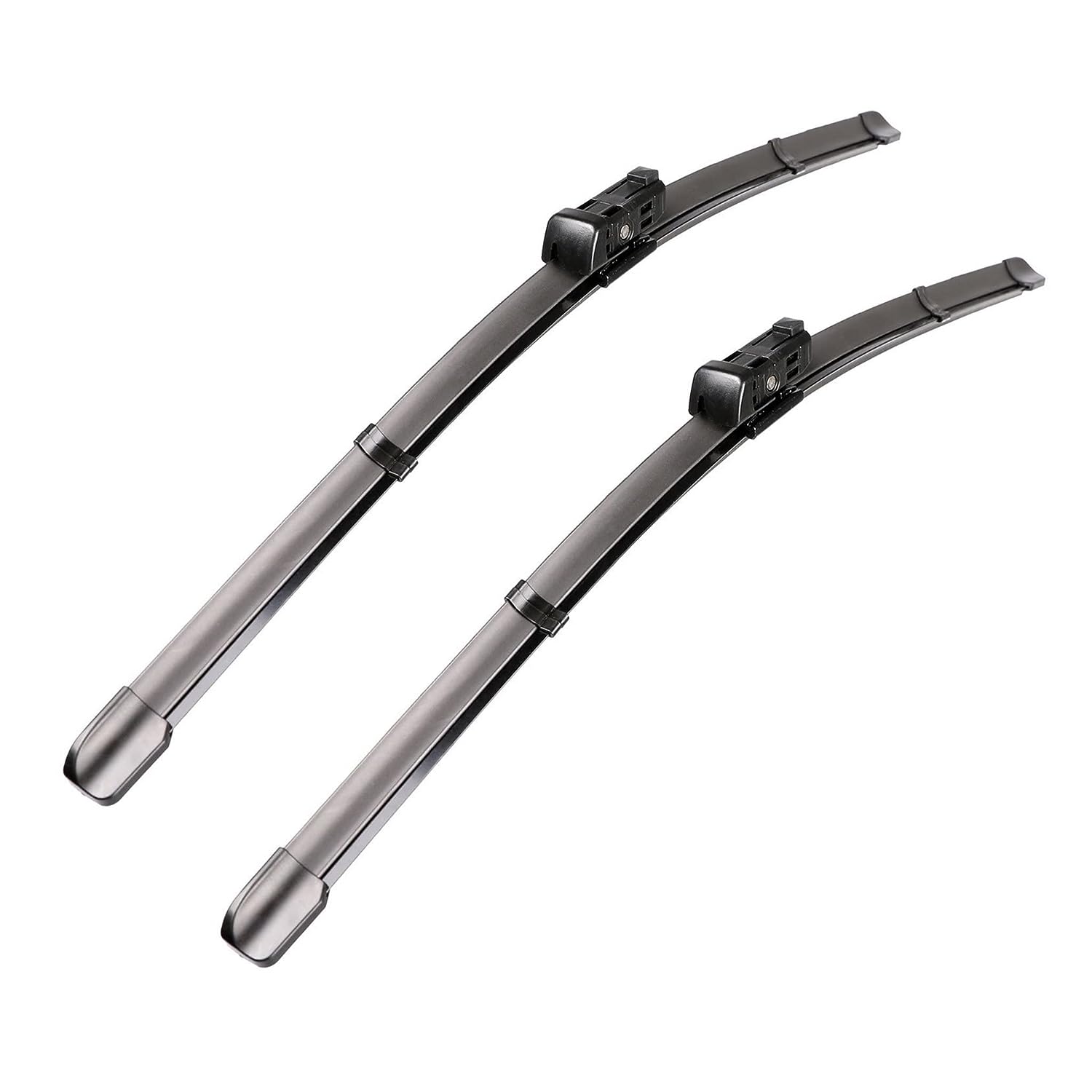 POTAUTO High-End Front Wiper Blades - Long-Lasting, Smooth & Noise-Free Wiping for all Season (Pack of 2) - VTL WORLD